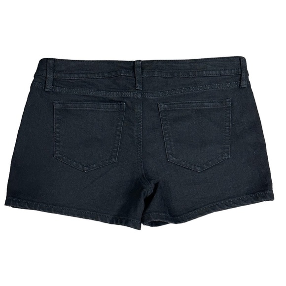 Women's a.n.a New Approach 8 Medium Denim Shorts Jeans Jean Black Stretch Short - Picture 4 of 7
